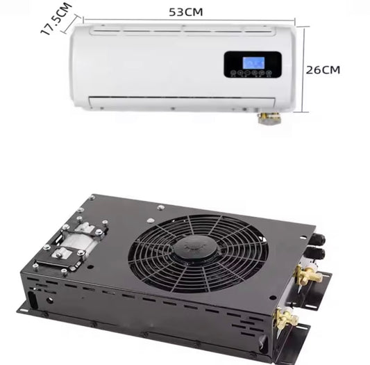 【キャンペーン】ハイエース200系室外機取り付けブラケット　薄型クーラーセット 限定4台　4月10日から発送　（室内機は黒色になります）